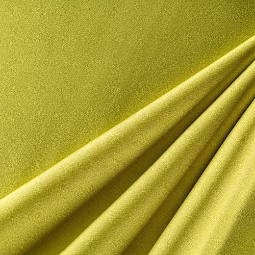 Шелк синтетический стрейч К34-0003 желто-зеленый однотонный