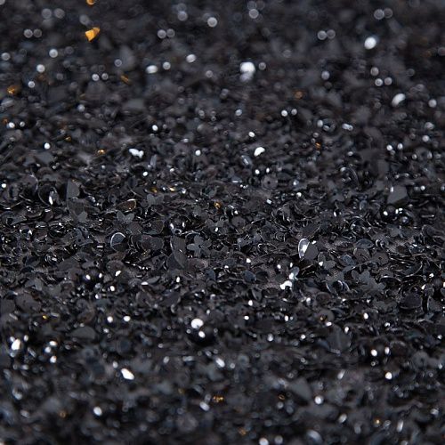 Сетка с пайетками и пером 050-19782 черный