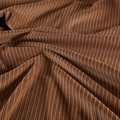 Вельвет 008-19956 коричневый однотонный