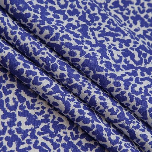 Штапель 069-17026 сине-фиолетовый однотонный