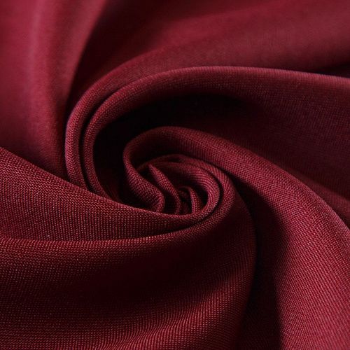 Ткань портьерная негорючая габардин 16-02-13732 бордовый однотонный