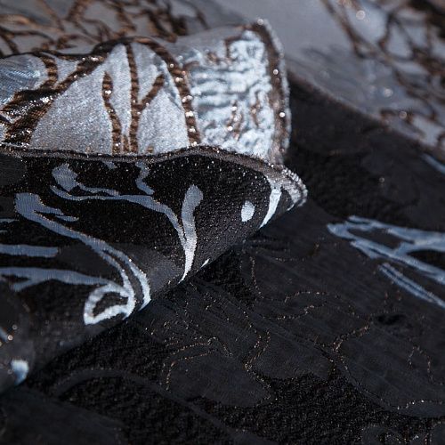 Жаккард Blumarine 017-19082 синий/бронза