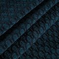 Жаккард стрейч 017-12149 черно-зеленый