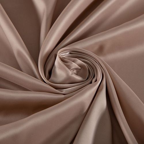 Ткань подкладочная стрейч 045-20160 холодный бежевый однотонный