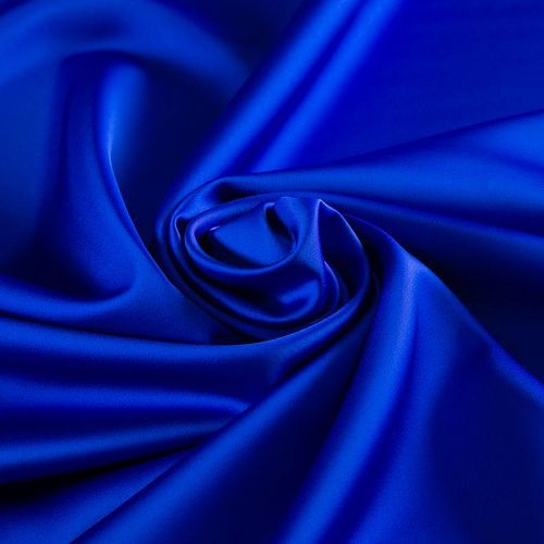 Сатин стрейч 001-20618 васильковый однотонный