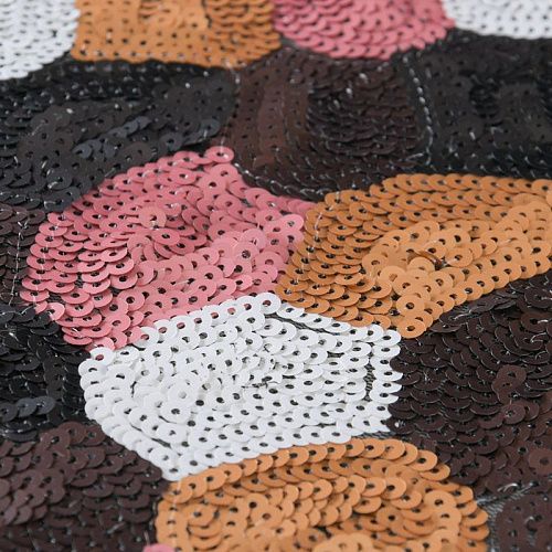 Пайетки на сетке 055-11778 мультиколор