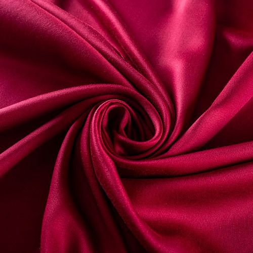 Шелк-штапель 069-01701 col.16  винный однотонный