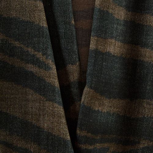 Шелк-батист 003-12127 коричневый принтованный