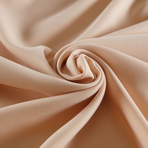 Креп стрейч 026-17218 телесный однотонный