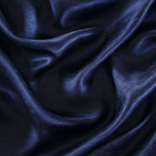 Шелк натуральный Armani 064-16288 темно-синий жаккардовый