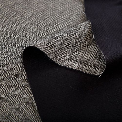 Шерсть дублированная Yves Saint Laurent 066-16255 черно-белый