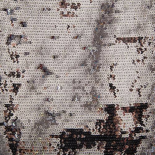 Пайетки на шифоне 055-16845 серебро