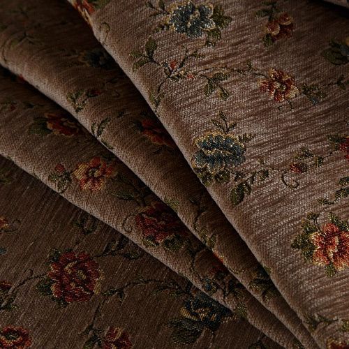 Гобелен 22-02-14482 коричневый принтованный