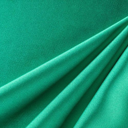 Шелк синтетический стрейч К1-374 зеленый однотонный