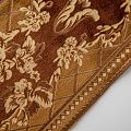 Бордюр велюровый 15 см 0000-357-104-022 коричневый с цветами