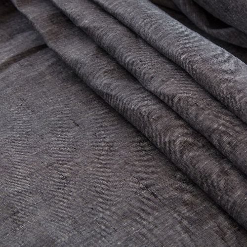 Лен натуральный 035-14712 серый меланж