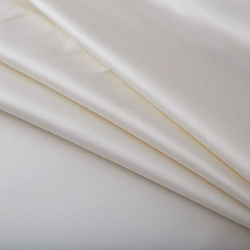 Сатин-коттон стрейч 063-17074 молочный однотонный