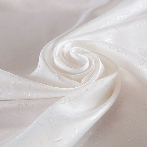 Ткань подкладочная 045-18874 молочный жаккардовый