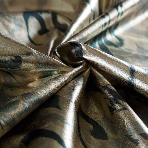 Коттон c напылением Cavalli 063-14892 серебристо-зеленый