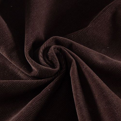 Микровельвет стрейч 008-20021 шоколадный однотонный