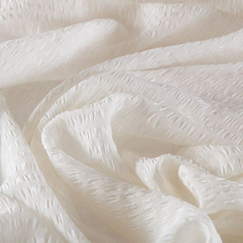 Шифон-жатка 068-16231 сливочный однотонный