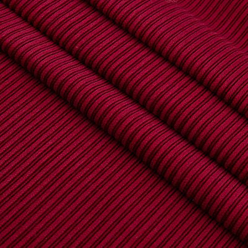 Вельвет 008-19975 бордовый однотонный