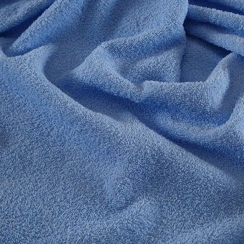 Полотно махровое 007-18360 голубой однотонный
