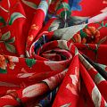 Трикотаж 056-14816 красный принтованный