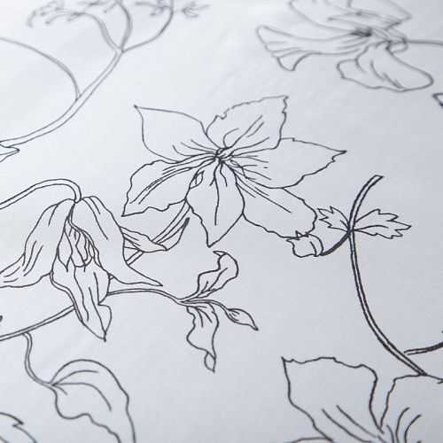 Шифон шелковый 068-20074 белый принтованный