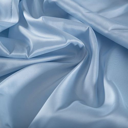 Ткань подкладочная стрейч 045-20115 светло-голубой однотонный