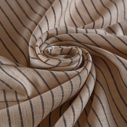 Лен-вискоза 035-17572 телесный принтованный