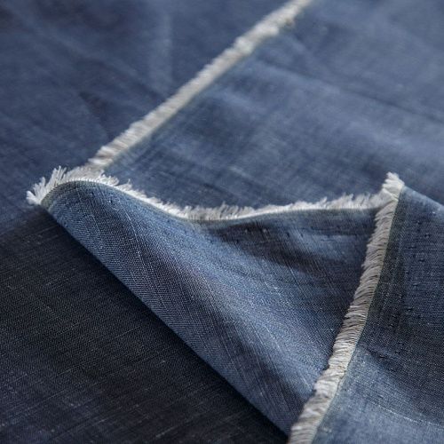 Лен натуральный Gucci 035-16271 деним однотонный