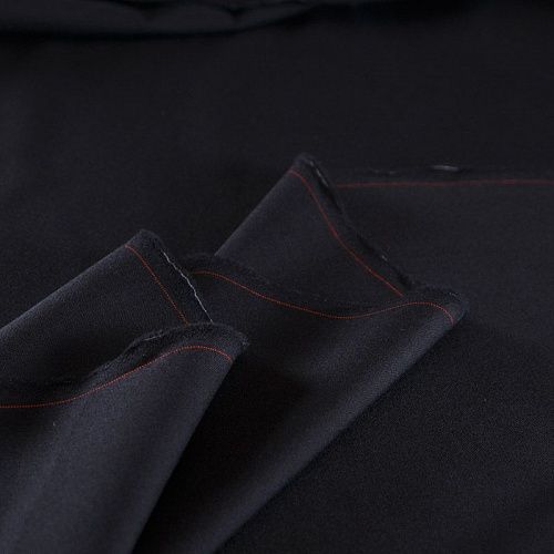 Шерсть костюмная YSL 025-16251 черный однотонный