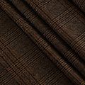 Ткань костюмная 025-14418 коричневый принтованный