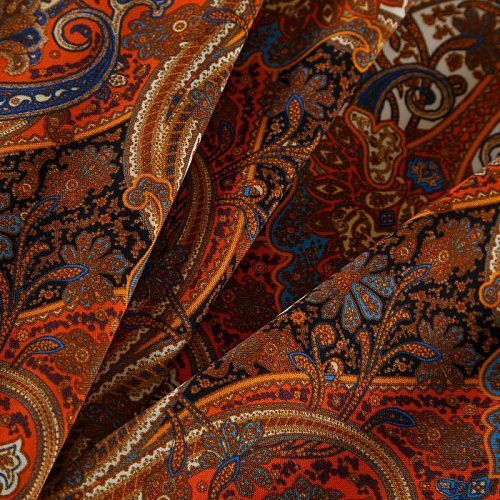 Шерсть плательная Etro 066-19123 корица принтованный