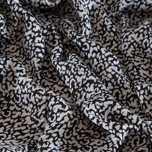 Штапель 069-17029 черный принтованный