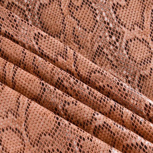 Экокожа на трикотажной основе 070-12017 персиковый