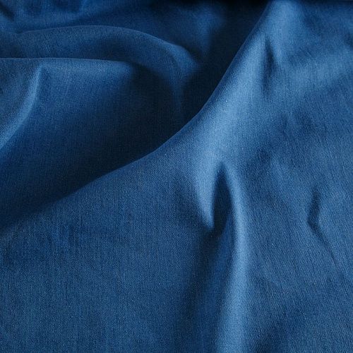 Джинс стрейч 015-17162 сине-голубой однотонный