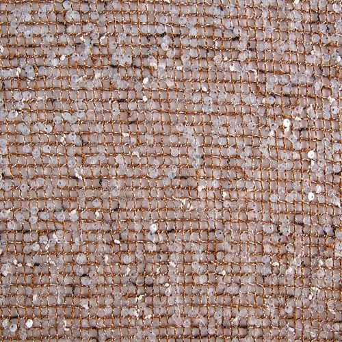 Сетка с пайетками 050-20754 коричневый меланж
