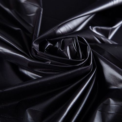 Ткань плащевая Moncler 042-20235 черный глянец