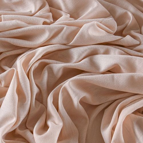 Трикотаж 056-11918 экрю однотонный