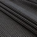 Ткань костюмная 025-15099 черно-белый клетка