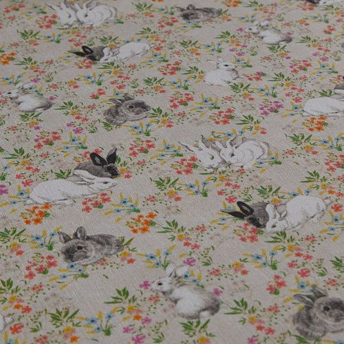 Ткань портьерная H-280 см 19-02-15865 экрю принтованный