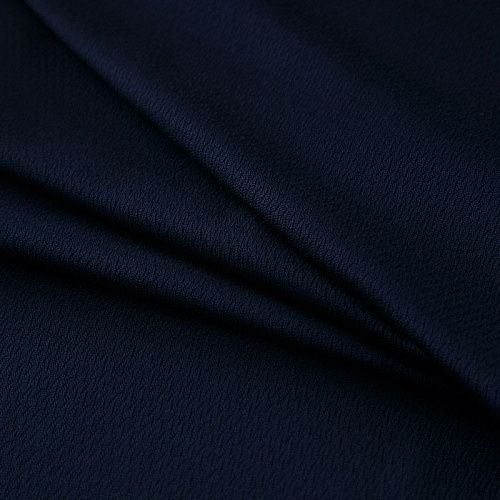 Креп-шелк 064-16157 темно-синий однотонный