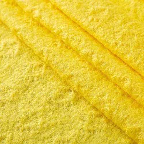 Трикотаж вязаный 056-19947 ярко-желтый однотонный