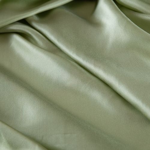 Шелк натуральный 064-16901 салатный однотонный