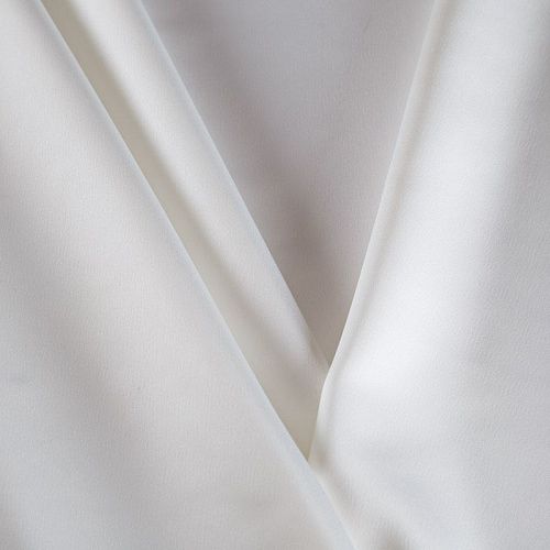 Сатин стрейч Dolce&Gabbana 001-16454 айвори однотонный