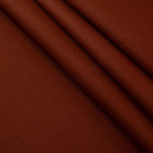 Ткань пальтовая 040-17277 коричневый однотонный