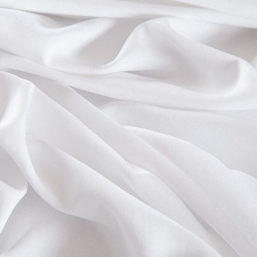 Штапель 069-17574 белый однотонный