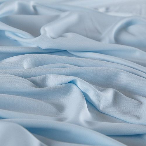 Трикотаж вискозный 056-16433 разбеленный голубой однотонный